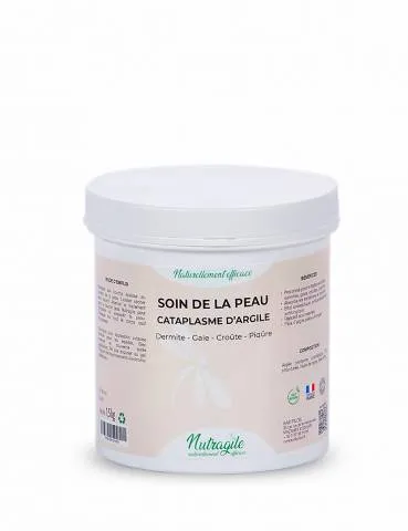 Satisfait Ou Rembours Soin de la Peau - Cataplasme d'argile Nutragile - 1,3 kg