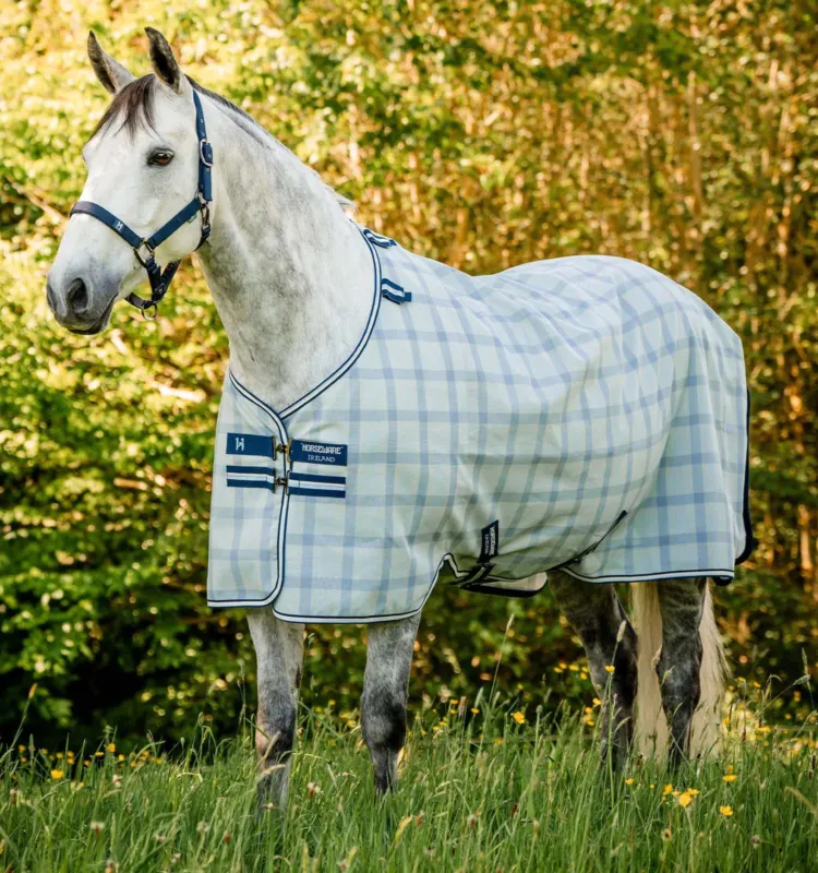 Couverture anti-mouches Horseware Newmarket Poney - 100 cm - Marine witney Paiement Scuris
