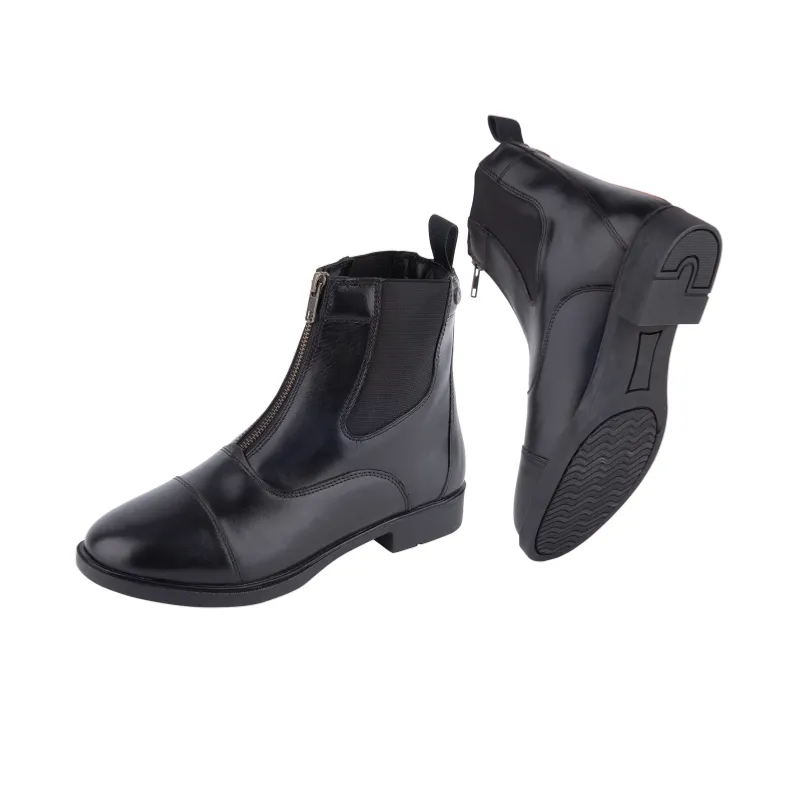 ELT - Boots Equitation en Cuir Lisse et ZIP Avant BOSTON 36 FR Expdi Aujourdhui