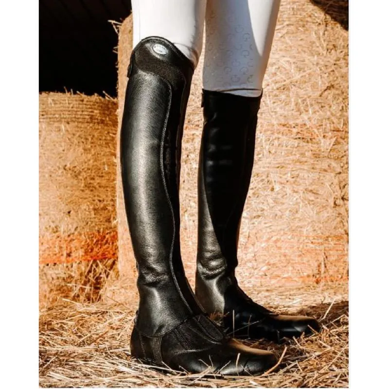 Mini Chaps en Cuir Italien Grain K Wings, PARLANTI XS (Mollet 26.5/Tige 44) Livraison Express