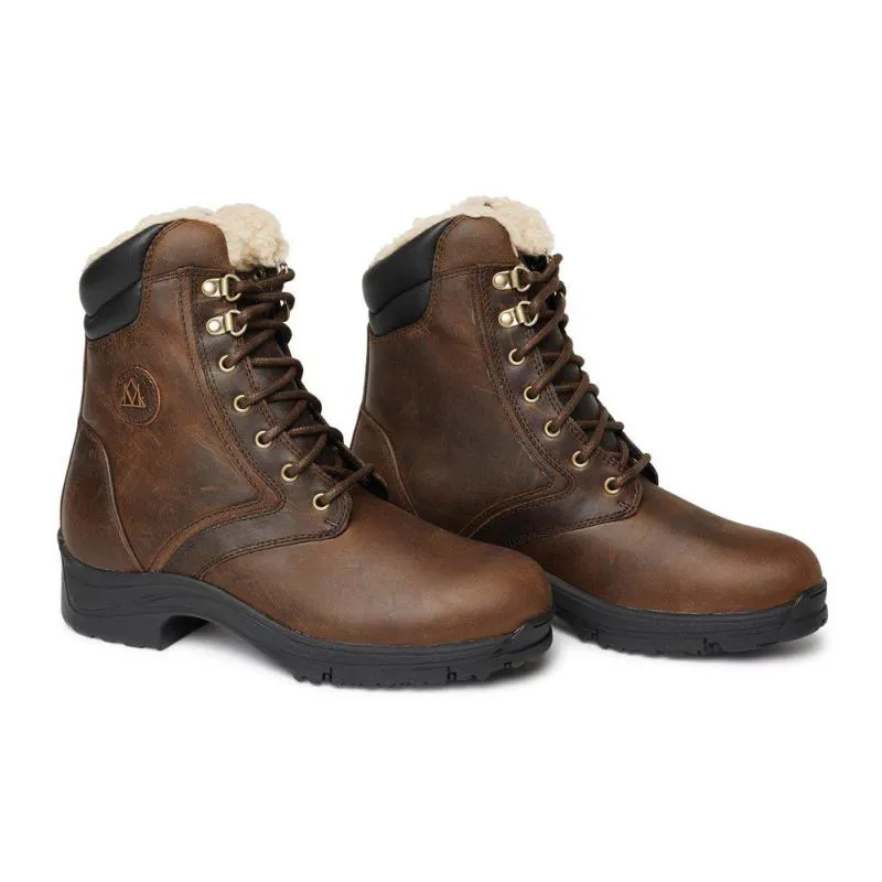 Satisfait Ou Rembours MOUNTAIN HORSE - Boots Fourres Cuir Huil Lacets SNOWY RIVER Femme CHOISIR UNE TAILLE