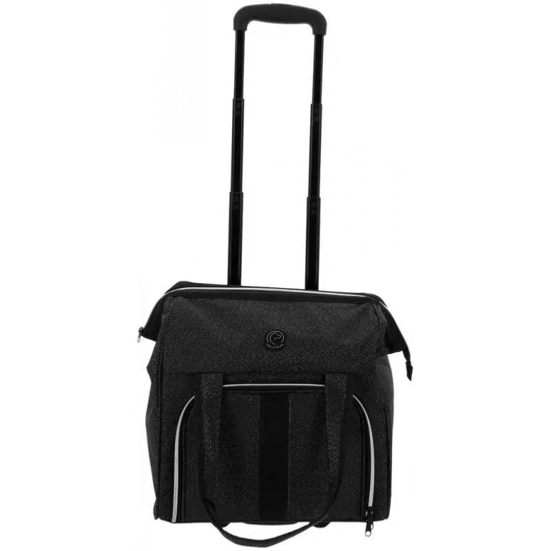 EQUITHEME - Sac de Pansage Trolley Poigne Tlescopique BRUN Expdi Aujourdhui