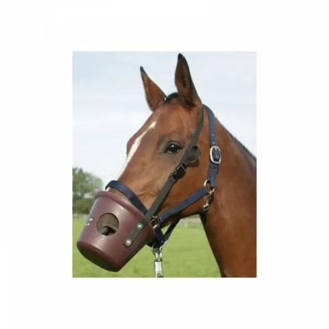 Muselire plastique - Waldhausen - Marron fonc - Cheval Paiement Scuris