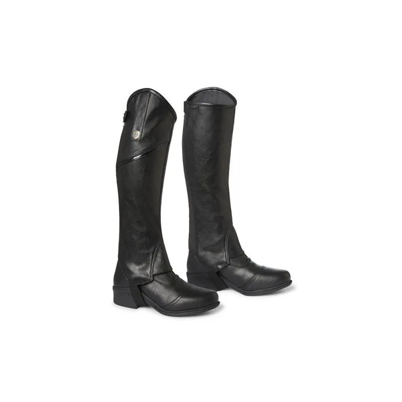 Produit De Marque MOUNTAIN HORSE - Mini Chaps Cuir en huil Synthtique vegan VEGANZA S H38/M 32-34