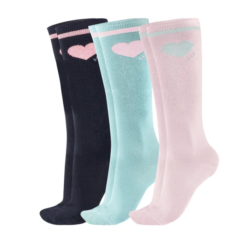 Expdition Rapide ELT - Chaussettes quitation ENFANT mi saison GLITTER Pack de 3 27/30