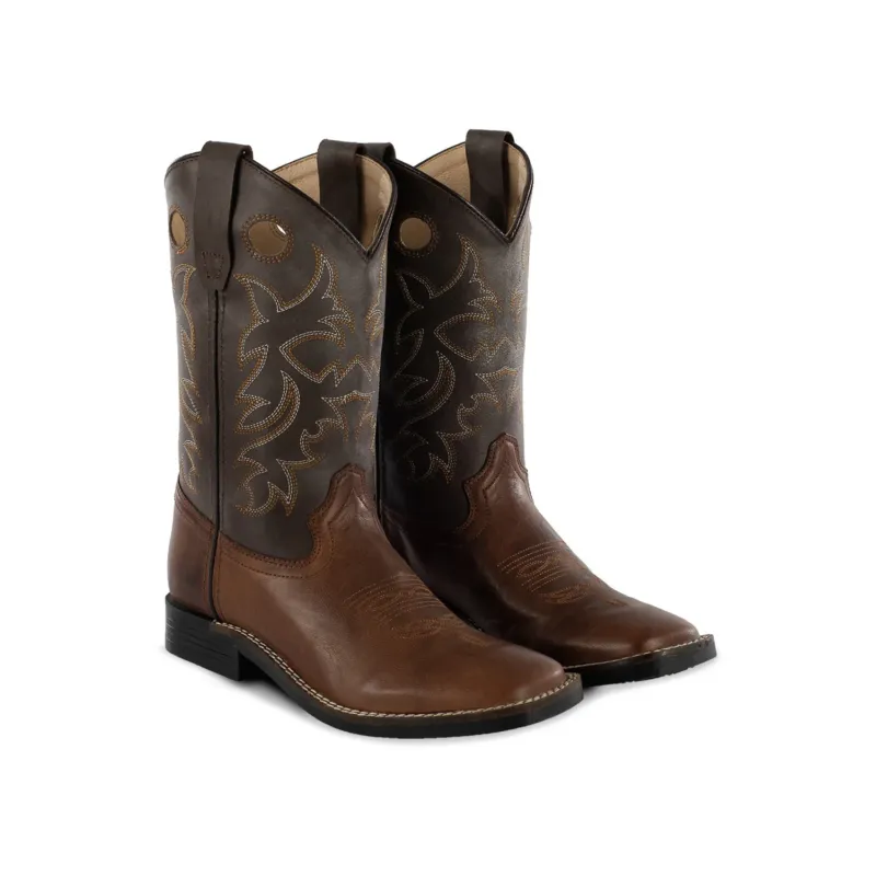 Bottes Western Enfant Modle Square Brown/Choco Pool's - 35 Must-Have