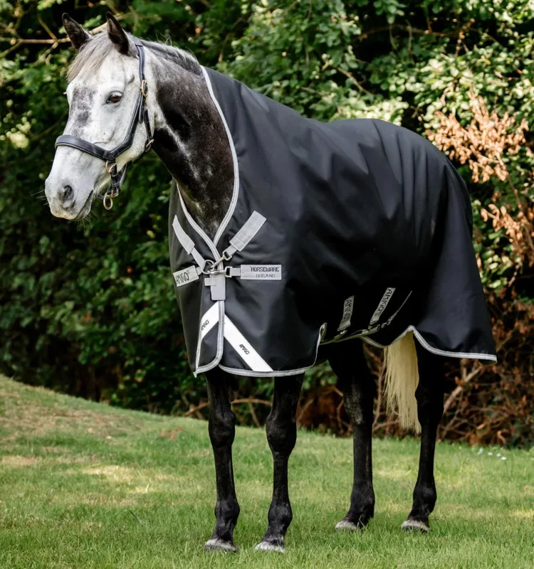 Expdi Aujourdhui Couverture Horseware Amigo 1200D Wug Turnout 150g - 115 cm - Noir / gris titane / argent