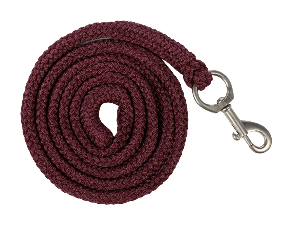 Longe HKM Samantha avec mousqueton - 180 cm - Bordeaux Dernire Chance