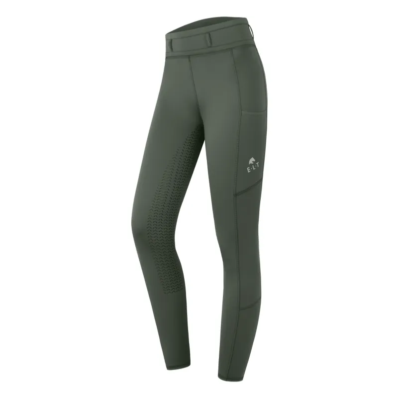 Commander Maintenant ELT - Legging Equitation JUNIOR Fond Grip Silicone ELLA 116 CM KAKI