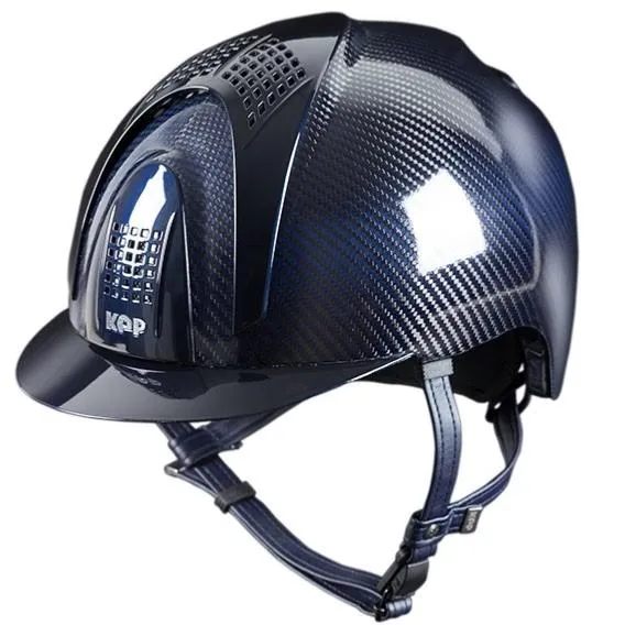 Certifi KEP ITALIA - Casque d'Equitation Coque Carbone E-LIGHT Shine 3 Inserts TAILLE 51 CM BLEU 3 lments BLEU