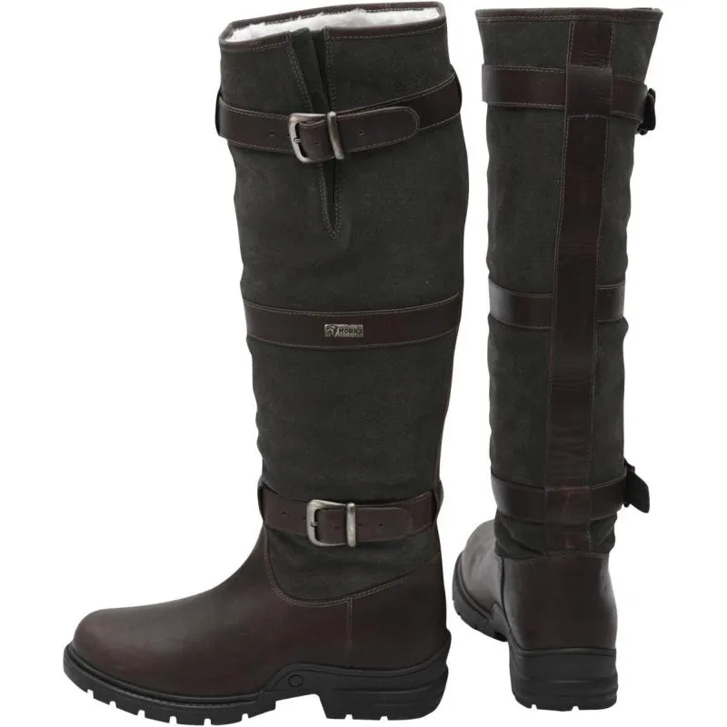 HORKA - Bottes Fourres Impermables pour l'curie, HIGHLANDER CHOISIR UNE POINTURE NOIR/NOIR Nouvel Arrivage