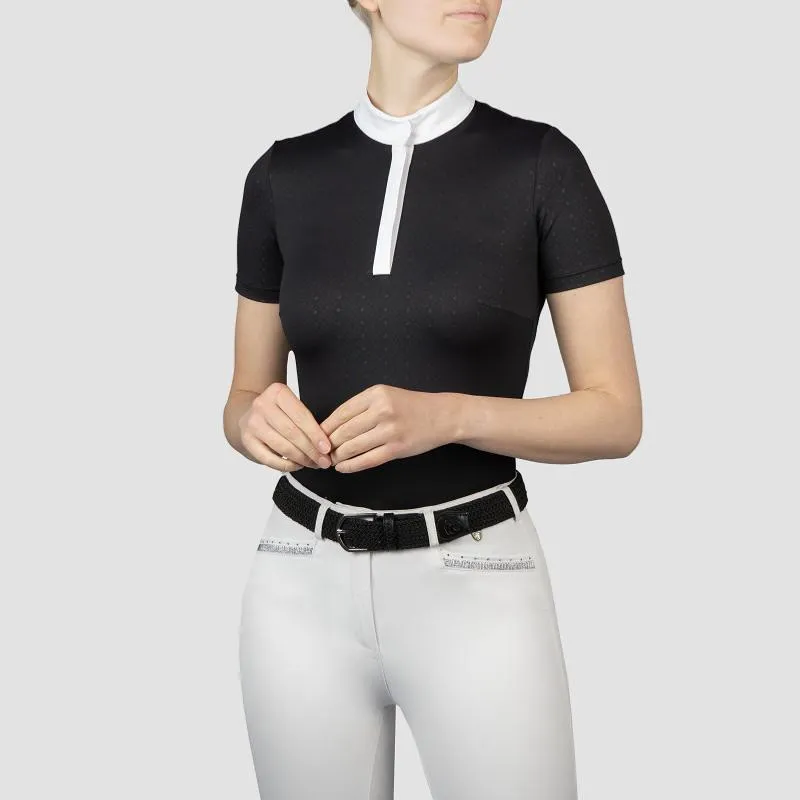 Livraison Gratuite HORKA - Polo de Concours Femme technique col zipp SABRINA FEMME XS NOIR