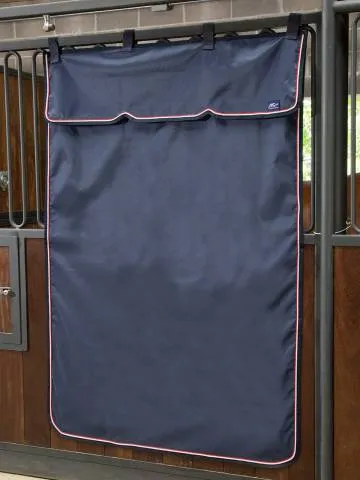 Achetez Aujourdhui Tenture de box personnalise - Asup - PVC marine et gris clair - NOIR/GRIS & ARGENT - 135 x 200 CM