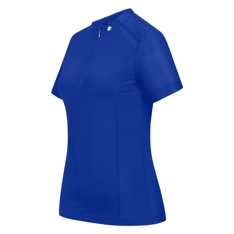 Super Prix ELT - T Shirt Maille Technique Zipp NANCY XXS FEMME BLEU ELECTRIQUE