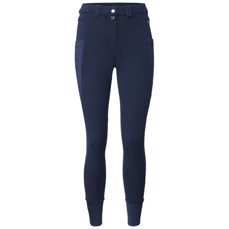 MOUNTAIN HORSE - Pantalon en Coton Stretch et Basane Genou Grip ALICE 34 FR FEMME MARINE Prix Promo