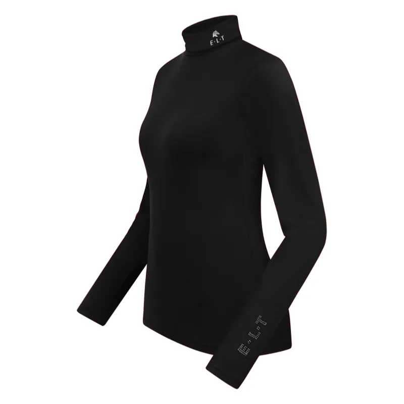 ELT - Col Roul Cavalire en Maille Technique MADISON XXS FEMME NOIR Prix Promo