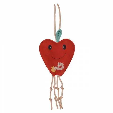 Jouets pour chevaux pomme - QHP - sude et fibre de coco - Rouge - Unique Seulement Aujourdhui