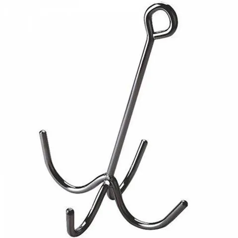 Ancre de prsentation en acier nickel - pratique - Gris Meilleure Vente