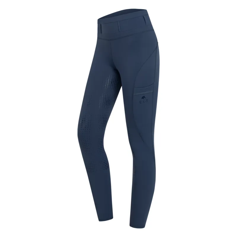 Legging Equitation Taille Haute Fond Silicone HANNA, ELT 34 FR FEMME BLEU ORIENT Satisfait Ou Rembours
