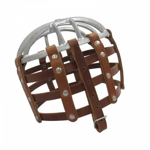 Muselire avec grille inox - Racing-Tack - Pour chevaux fourbus Seulement Aujourdhui