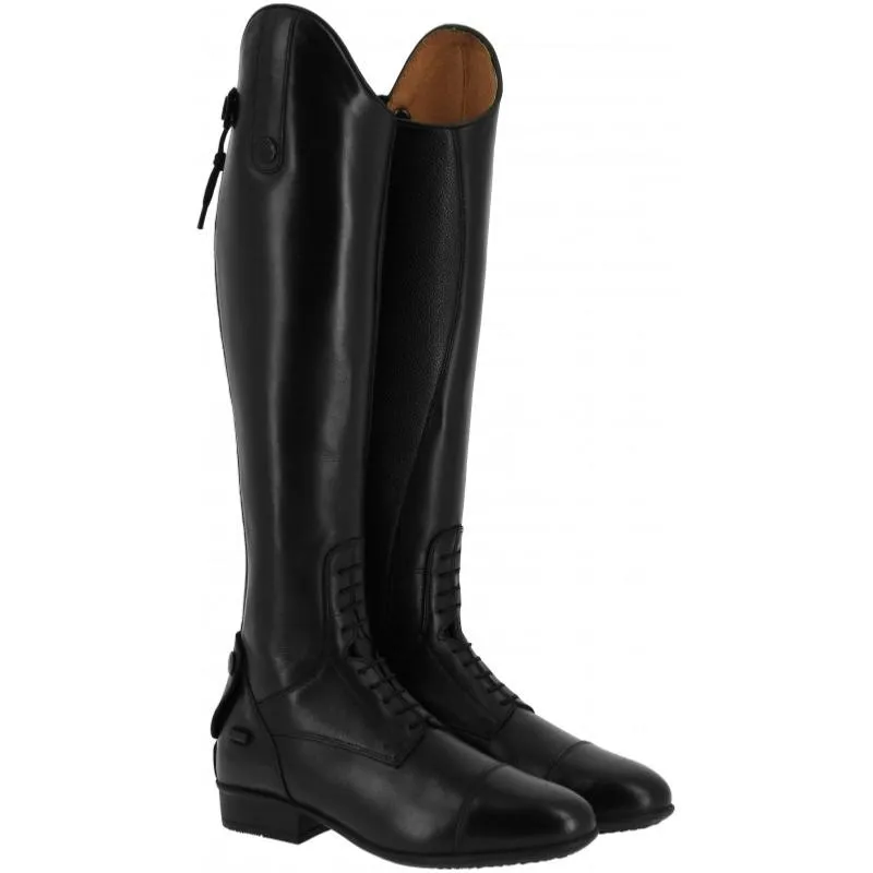 EQUITHEME - Bottes quitation en cuir lisse et lacets CHOISIR UNE POINTURE S Vente Flash