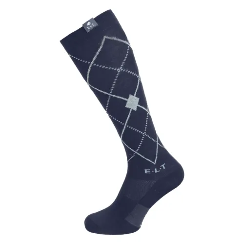 ELT Paris - Chaussettes d'quitation motif carreaux ARGYLE Rduction