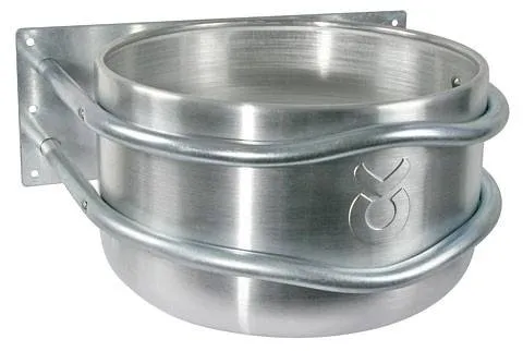 Top Vente Mangeoire ronde pour chevaux en aluminium - Kerbl - Aluminium - 18 L