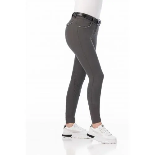 Meilleure Vente EQUITHME - Pantalon Coton et genou Grip avec strass BELINDA