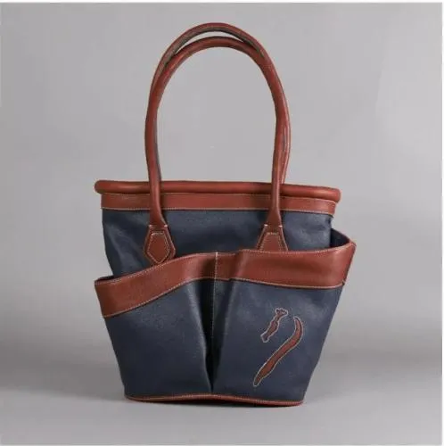 ANTARES - Sac Main ou Pansage Multipoches en Cuir avec Anses OLIVA Commander Vite