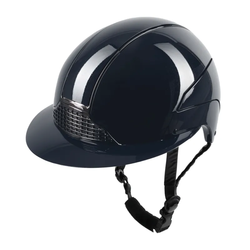 Commander Vite SWING - Casque d'quitation grande visire Lady GLOSSY H24 NOIR TAILLE 57-59 CM