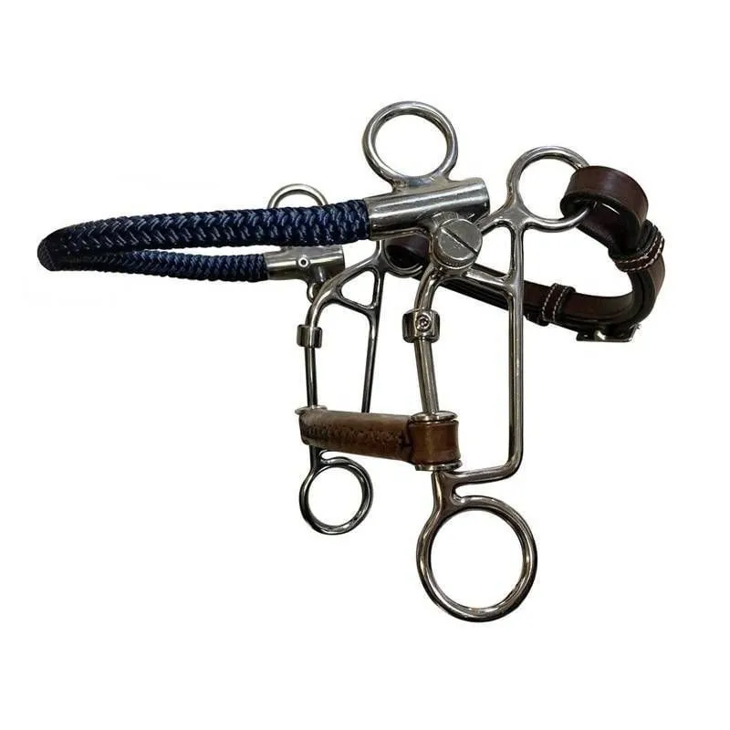 Mors Combin cuir rond JUMPIN - 135MM - CUIR - 18MM Top Vente
