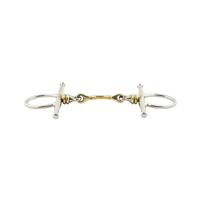 Mors Aiguilles Double Brisure Rouleaux Passage de Langue JUMPIN - 125MM - GERMAN SILVER - 17MM Certifi