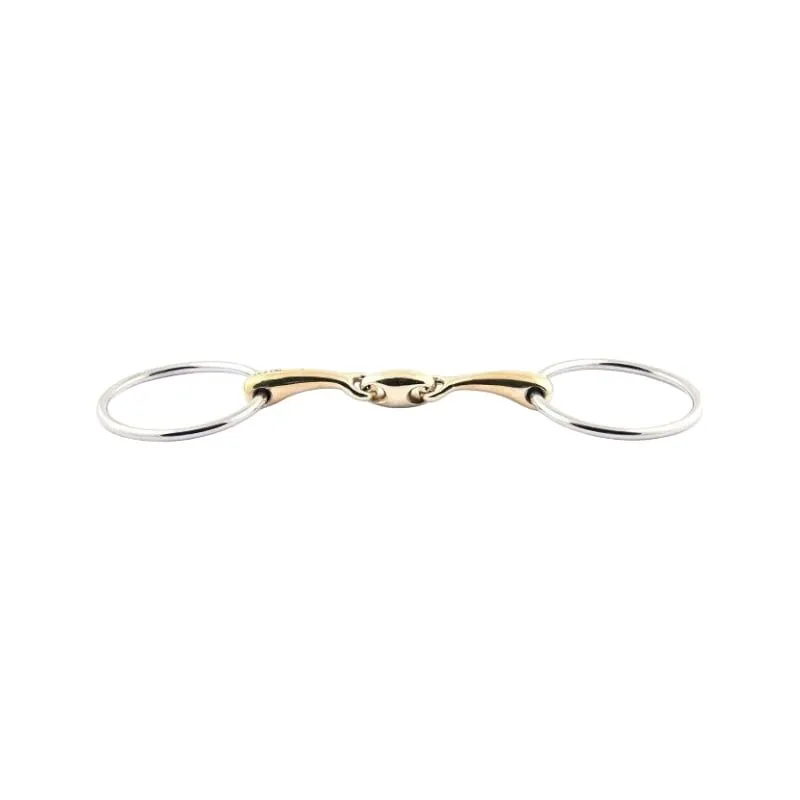 Mors 2 Anneaux Canons Fins Double Brisure JUMPIN - 115MM - GERMAN SILVER - 14MM Populaire