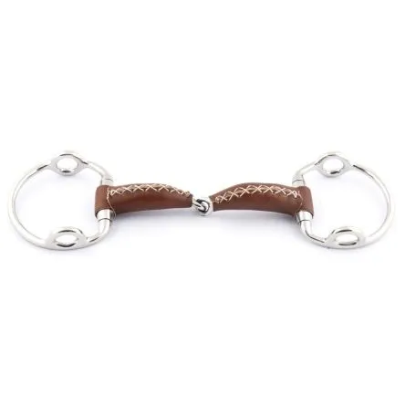 Usine Directe Mors releveur recouvert de cuir JUMPIN - 125MM - INOX/CUIR - 18MM