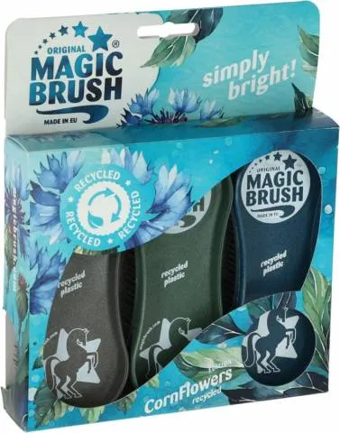 Kit de 3 brosses cornflowers - kerbl - cologique et efficace - Vert - Unique Promotion Saisonnire