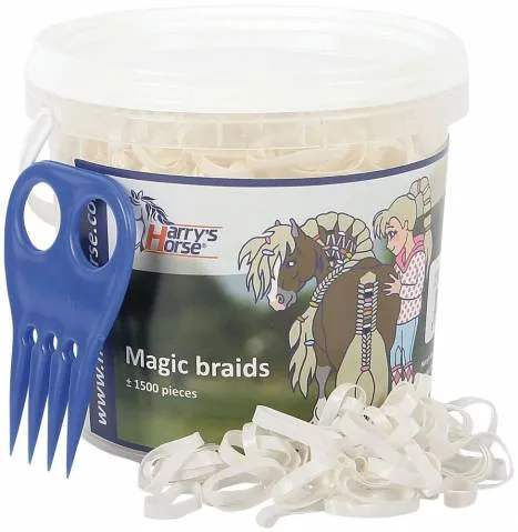 Commander Vite lastiques crinire en seau - Harry's horse - 1500 pices - Noir