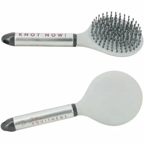 Brosse crins Je t'aime - Equithme - gris Bon Plan