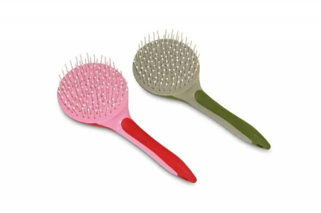 Brosse queue / crinire - HFI - manche antidrapant - BLEU Bon March