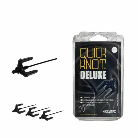 Bon Plan Clips pour pions Quick Knot Deluxe 35 clips – Hes Tec – Noir
