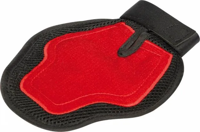Gant de pansage Duo - Harry's Horse - Double face - Rouge Affaire Saisir