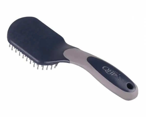 Brosse crins ergo - QHP - Ergonomique bicolore - bleu marine - gris Livraison Gratuite