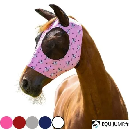 Masque Anti-Mouches Super Bug QHP - ROSE - COB/PUR-SANG Promotion Saisonnire