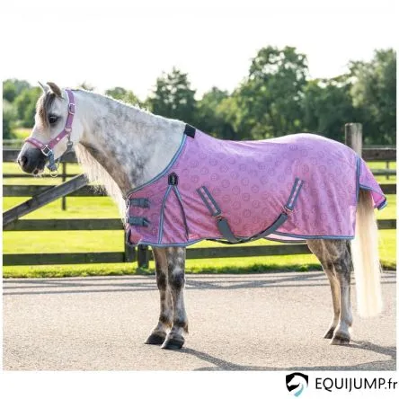 Couverture Anti Mouches Rosalynn QHP - ROSE/BLEU - 135CM Commander Vite
