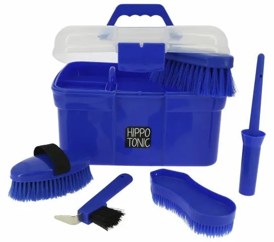 Solde Boite de pansage Hippo-tonic - Bleu