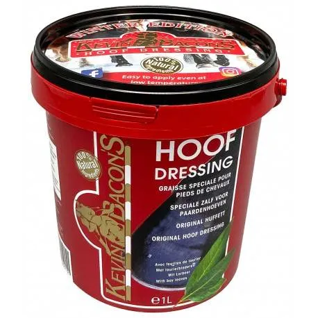 Graisse pour sabots Hoof Dressing Winter - KEVIN BACON'S - 25% plus riche en hui - 1L Nouvelle Collection