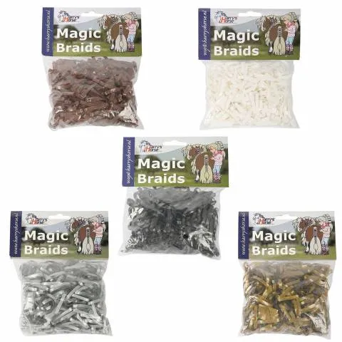 Haute Qualit Sachet Magic Braids de 500 lastiques en caoutchouc - Harry's Horse - Argent