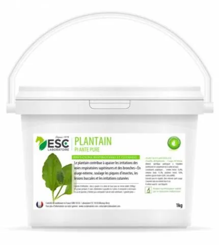 Jusqu puisement Des Stocks Plantain respiration et irritations cutanes - ESC LABORATOIRE - 1kg
