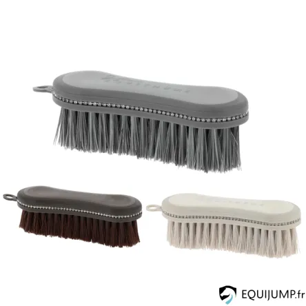 Dernire Chance Brosse de Tte Je t'aime EQUITHME - Strass - BEIGE