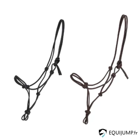 Licol Cuir Rond Liberta QHP - COB/PUR-SANG - NOIR Expdition Rapide