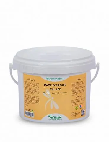 Authentique Pte d'argile Soulage Douleur - Coup - Contusion Nutragile - 1,5 kg